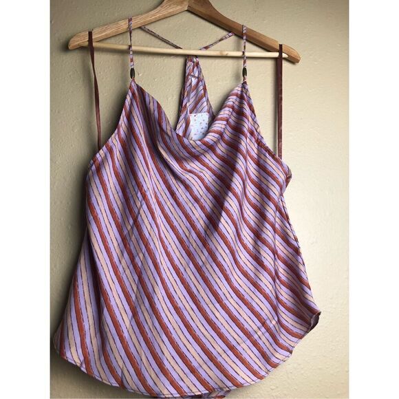 NWT Free People Conch Shell Combo  Stevie Cowl Neck Tank Top size M - Picture 5 of 16